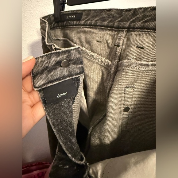 Gucci Men Grey Skinny Jeans - Picture 9 of 13